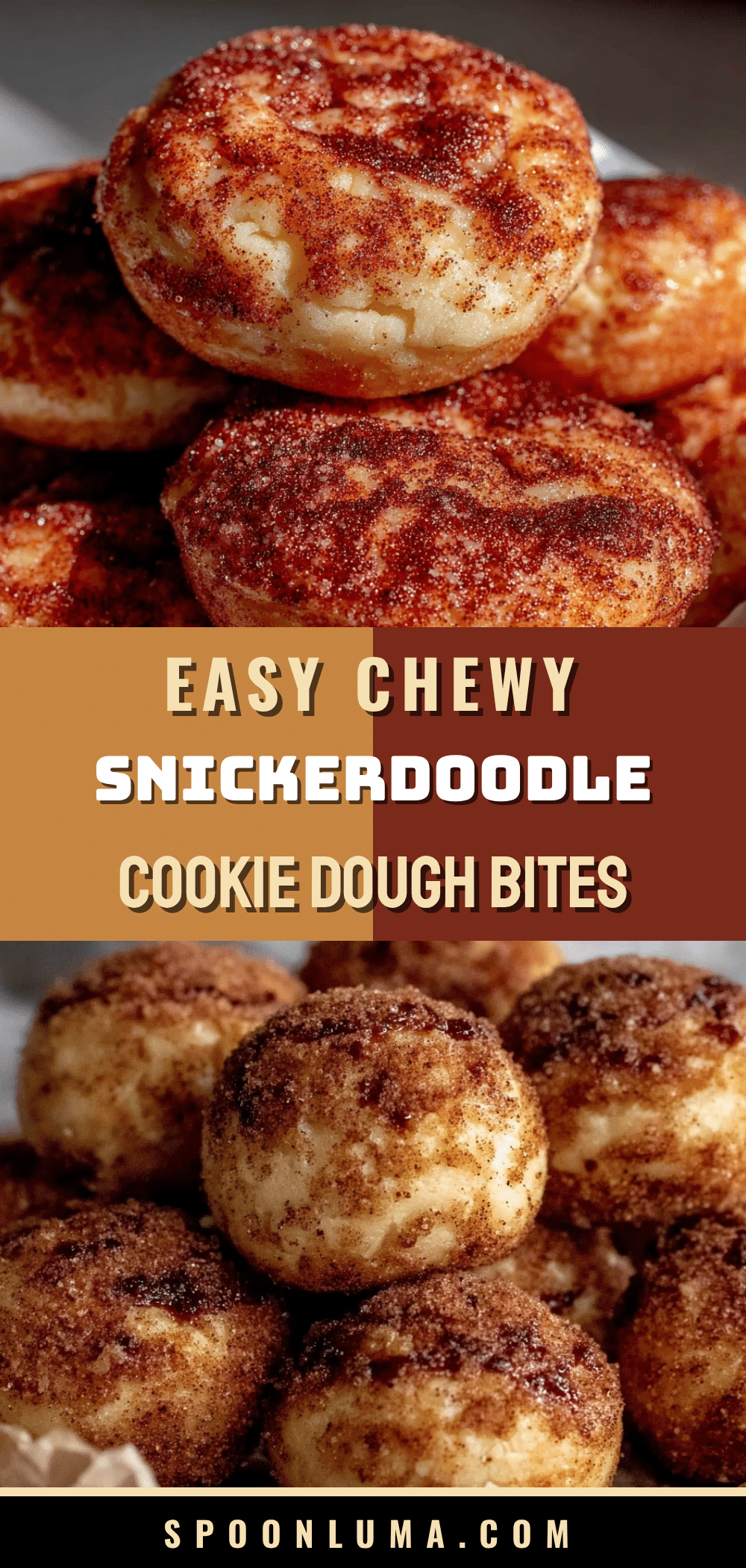 Easy Snickerdoodle Cookie Dough Bites recipe