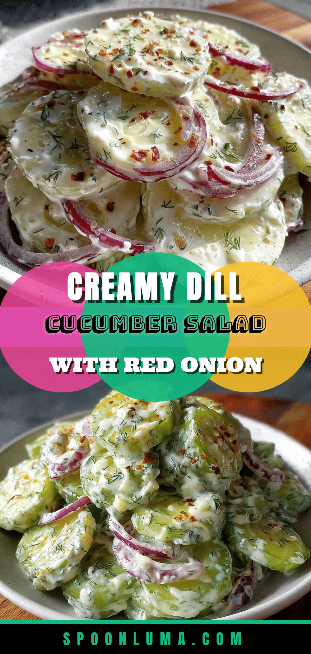 fresh creamy dill cucumber salad recipe