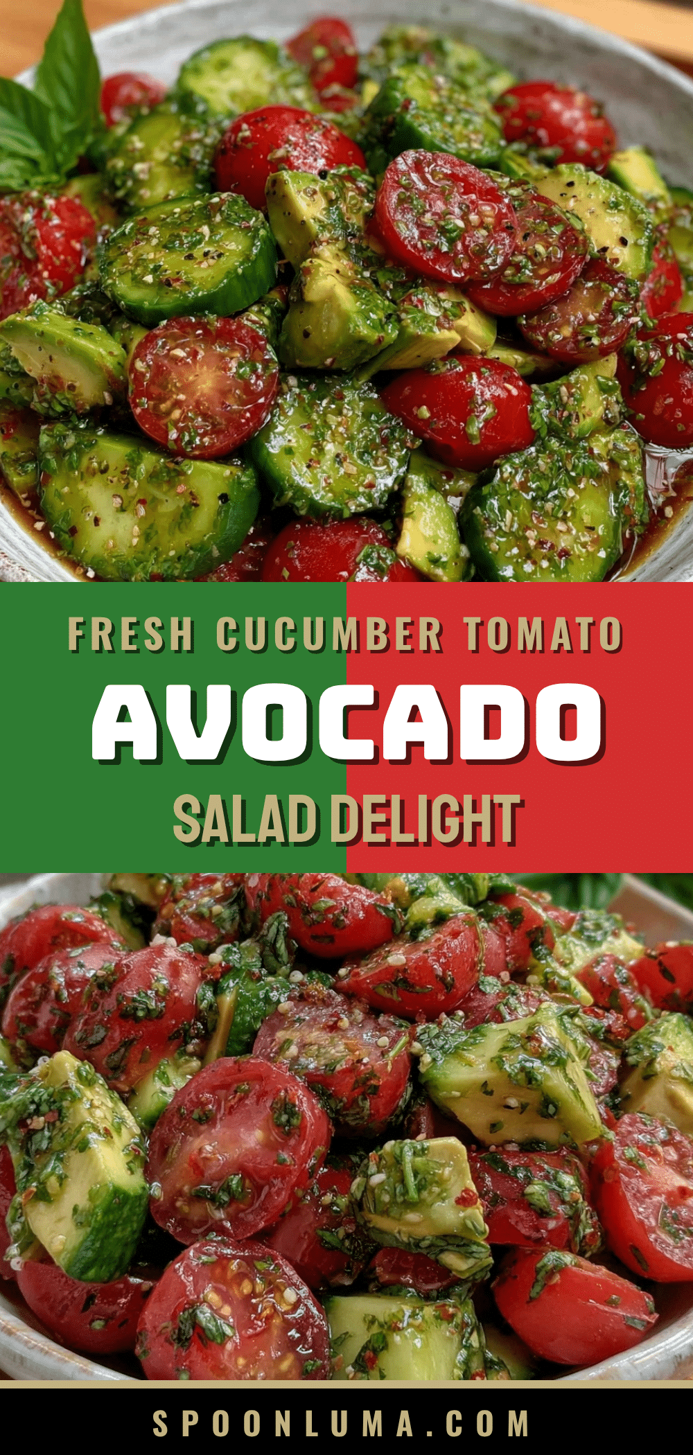 Fresh Cucumber Tomato Avocado Salad recipe