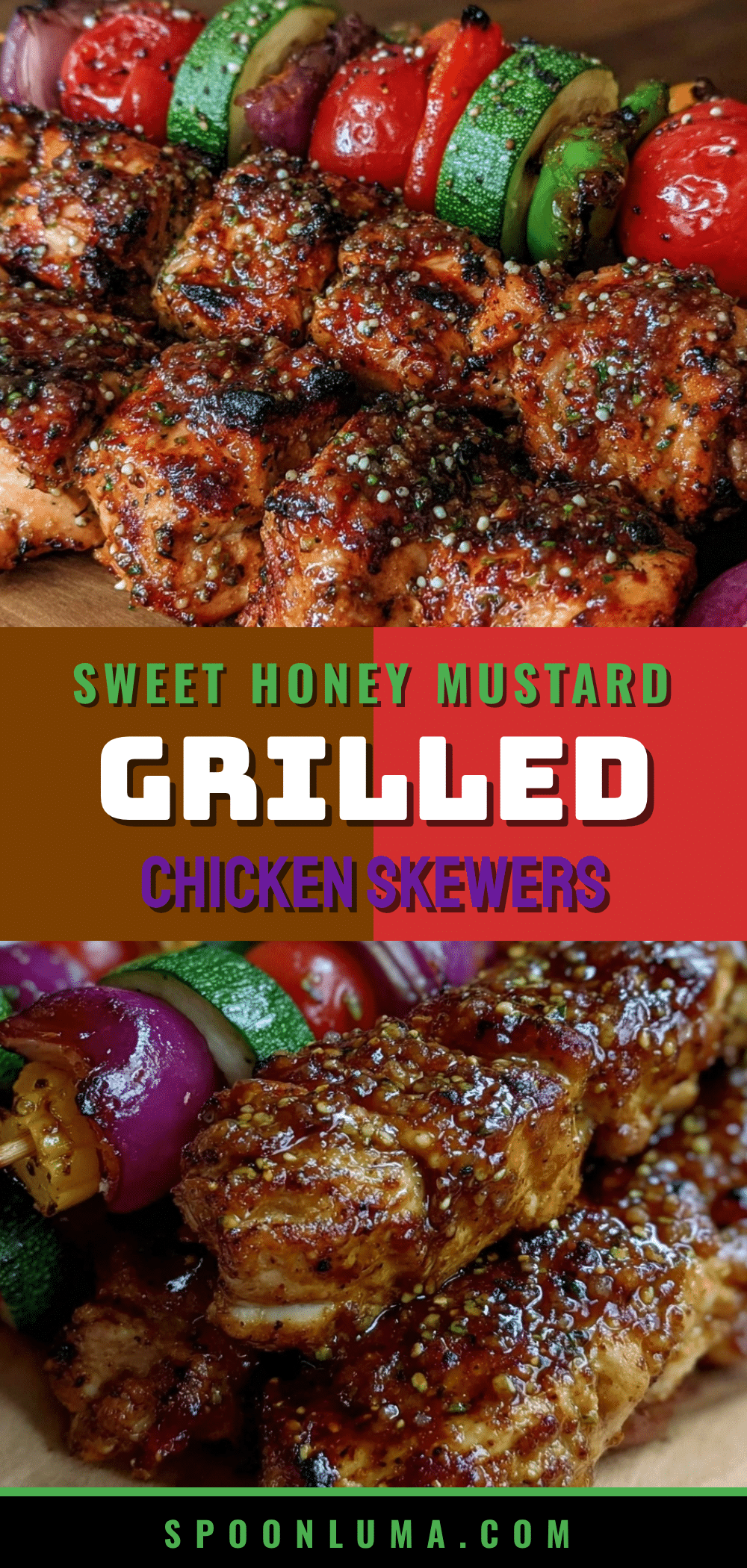 grilled honey mustard chicken skewers recipe