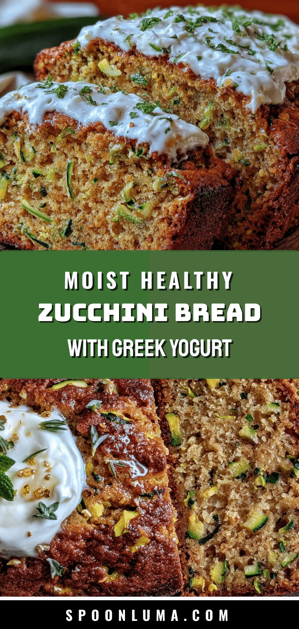 healthy zucchini bread with greek yogurt recipe