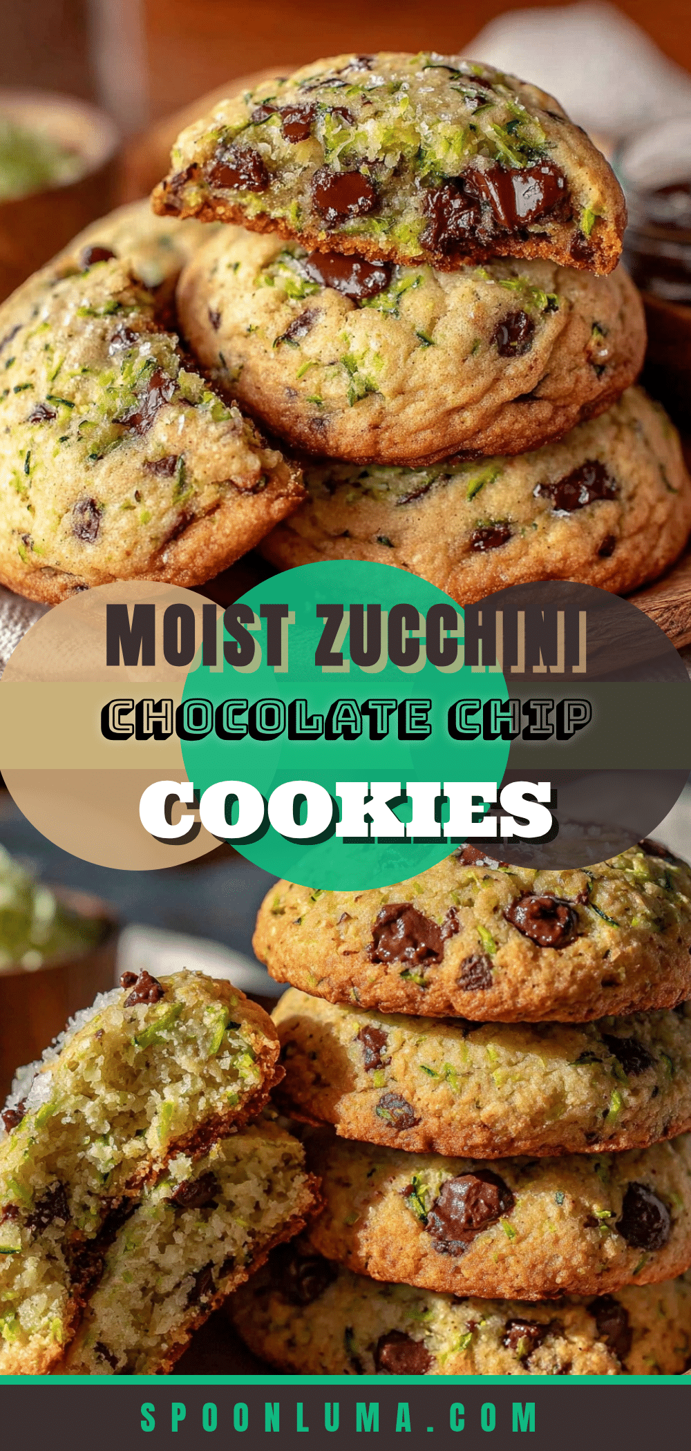 Healthy Zucchini Chocolate Chip Cookies recipe