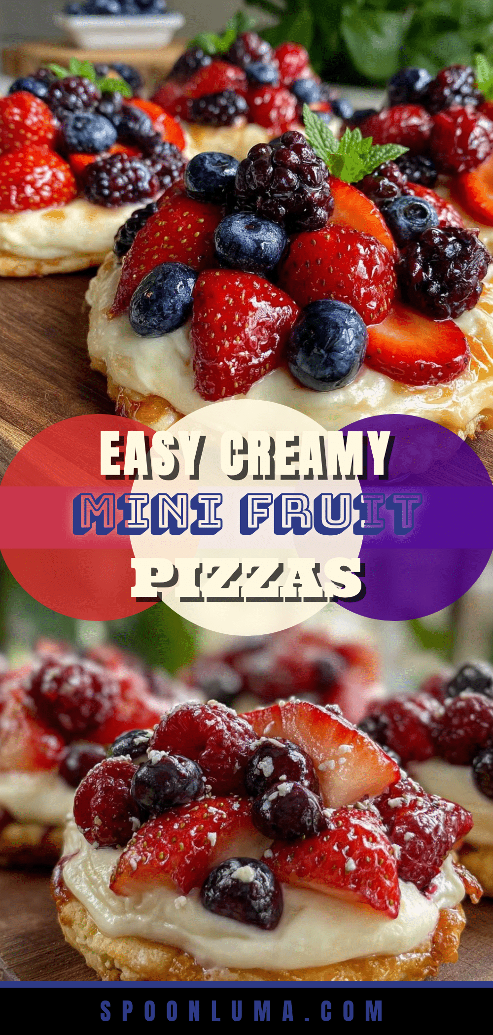 mini fruit pizzas recipe