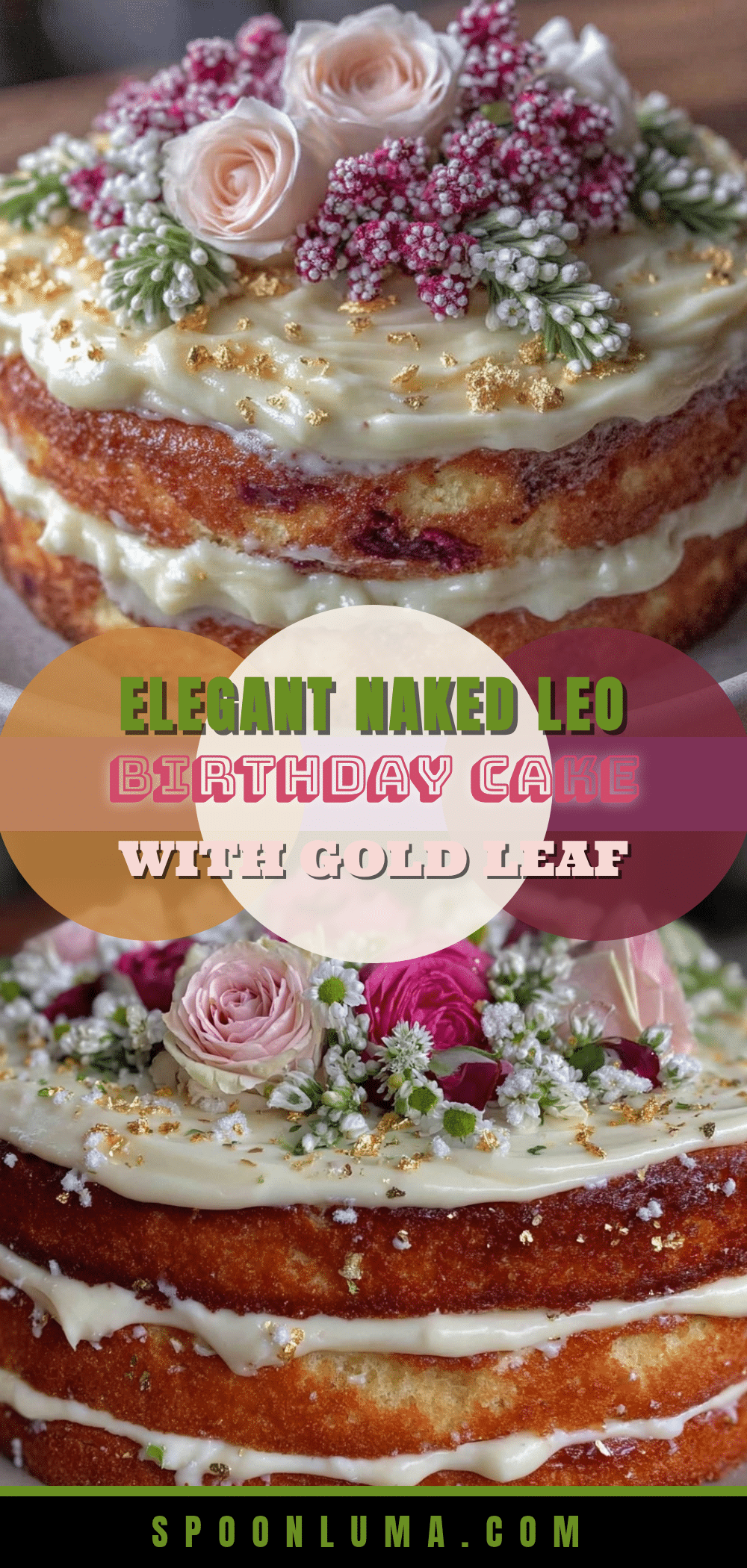 naked Leo birthday layer cake recipe recipe