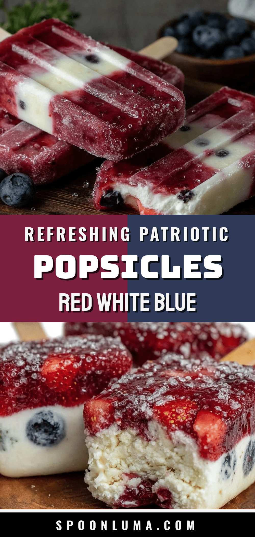 patriotic strawberry watermelon popsicles recipe