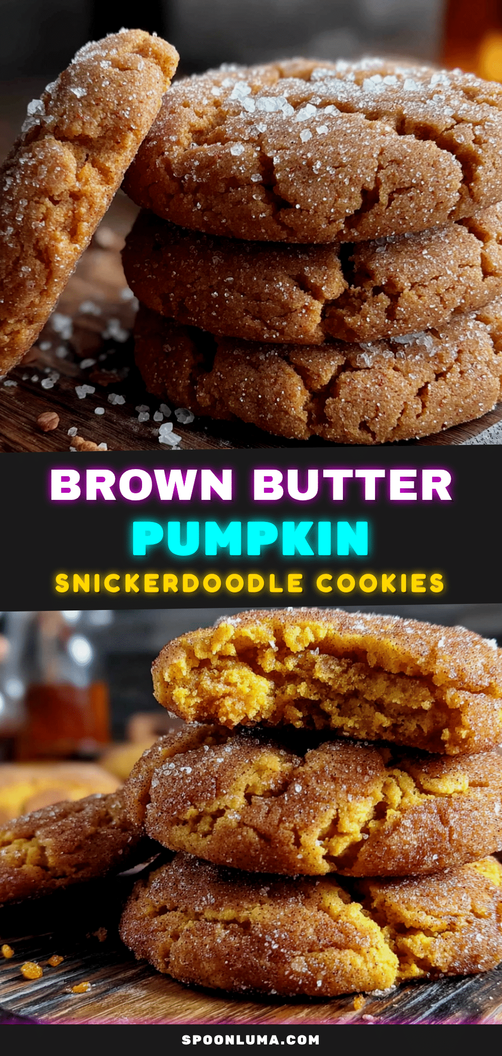 brown butter pumpkin snickerdoodle cookies recipe