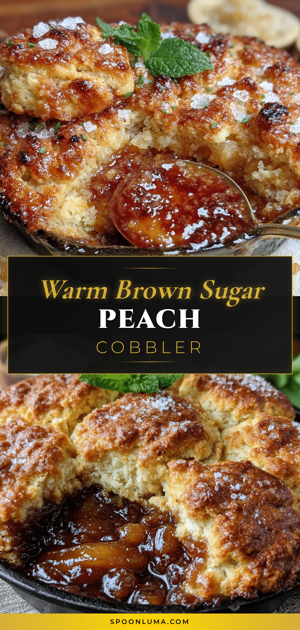 brown sugar peach cobbler recipe