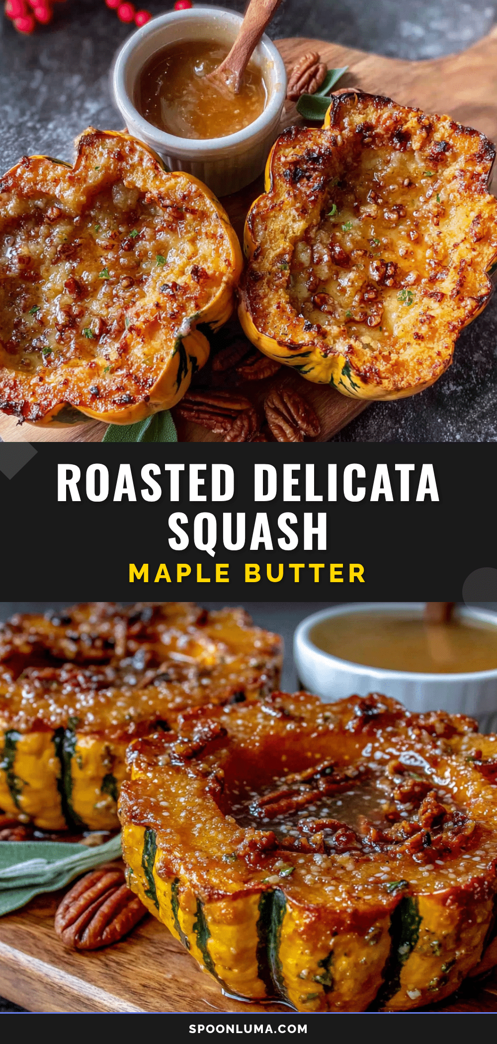 caramelized maple butter delicata squash recipe