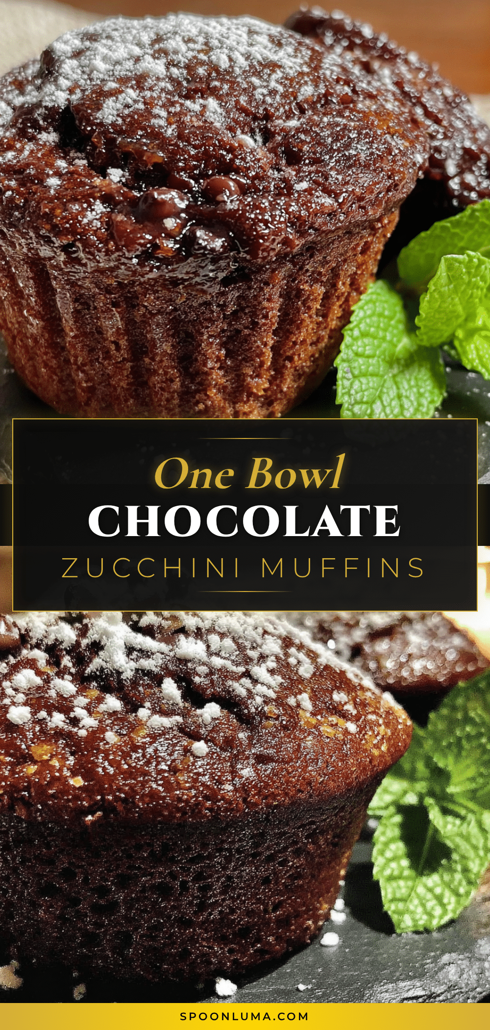 chocolate zucchini muffins recipe