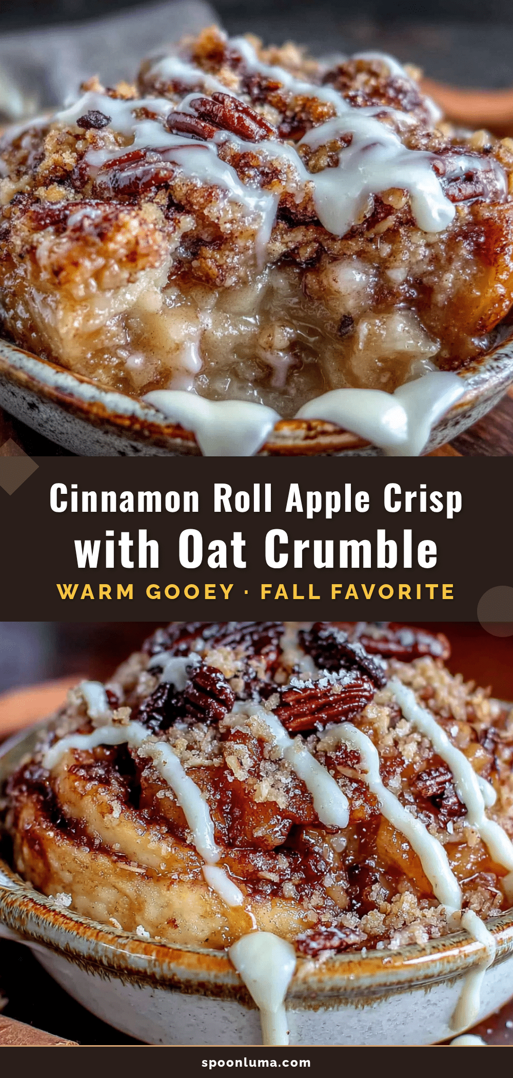 cinnamon roll apple crisp recipe