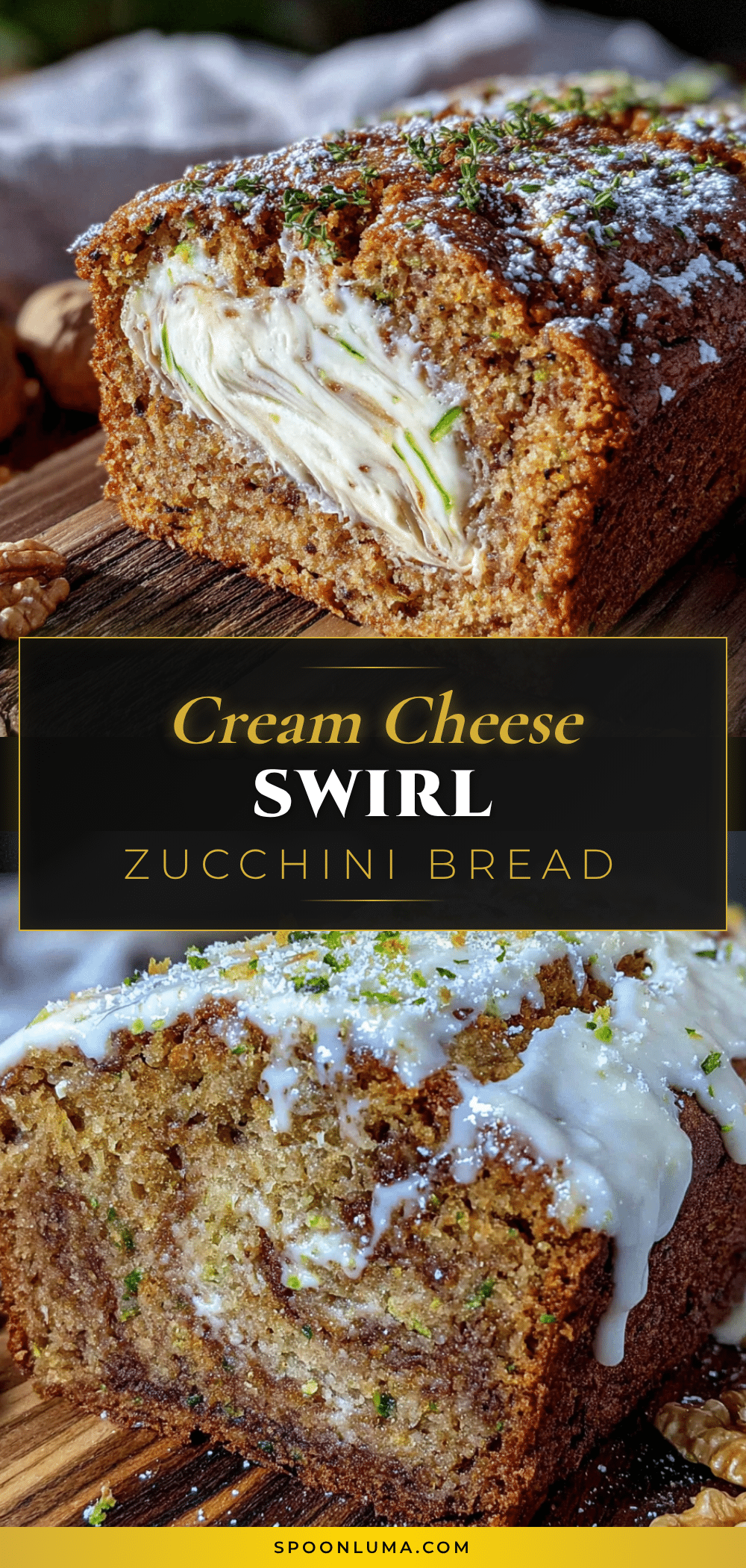 cream cheese swirl zucchini bread recipe