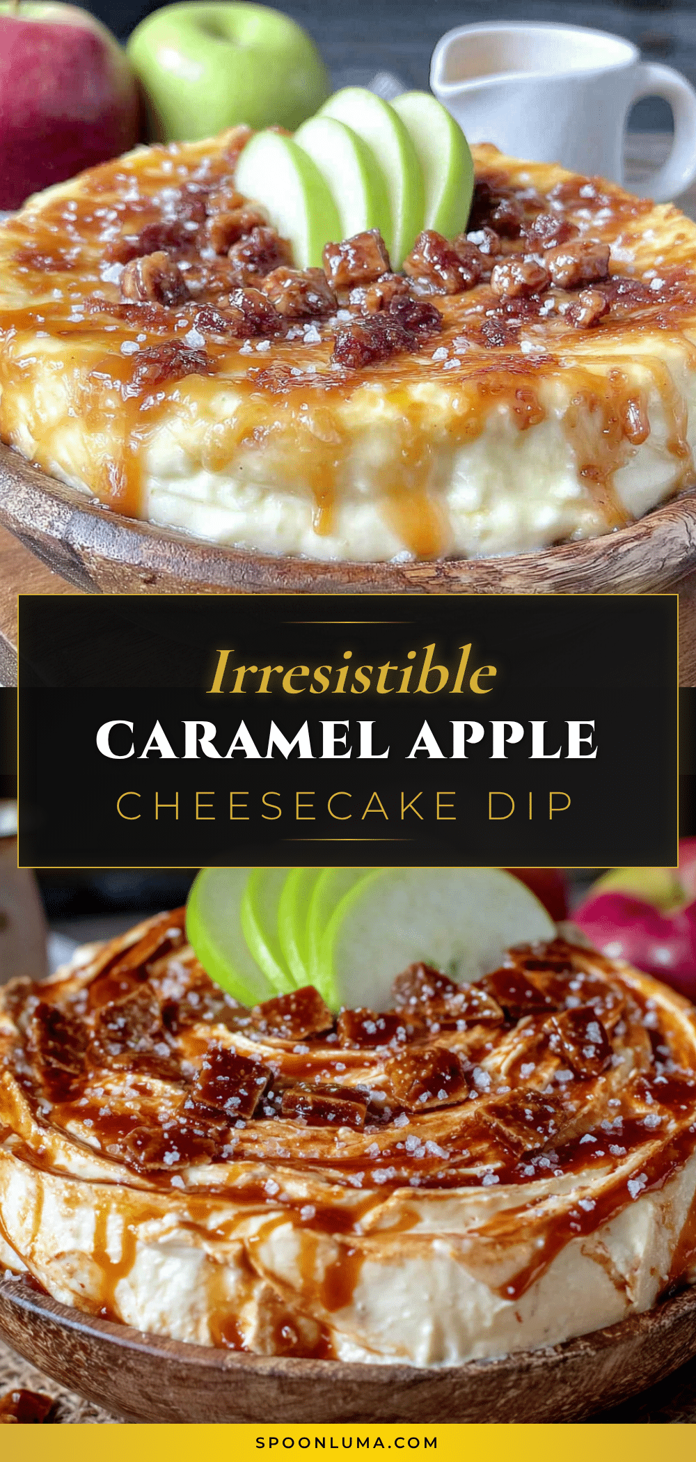 creamy caramel apple cheesecake dip recipe