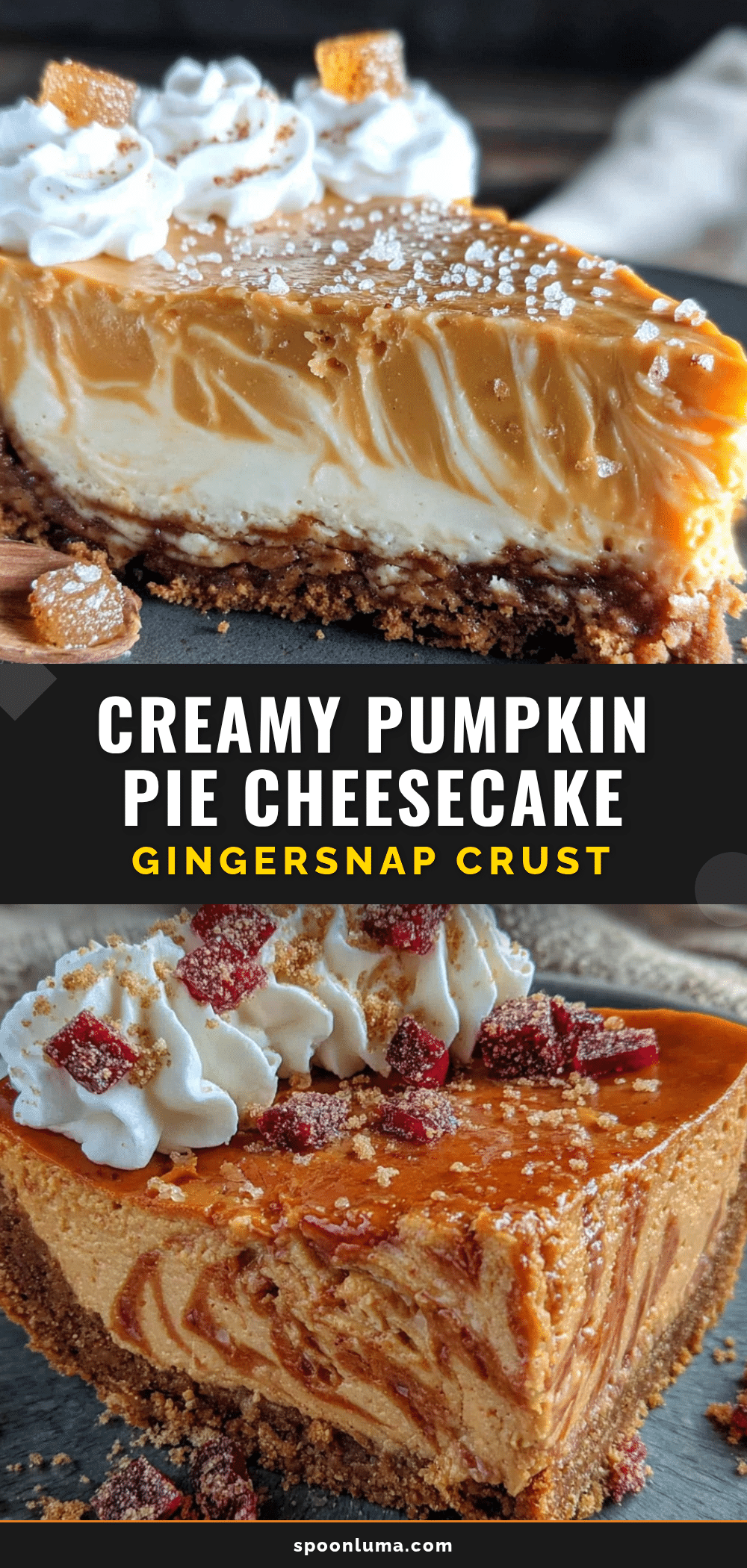 creamy pumpkin cheesecake with gingersnap crust recipe