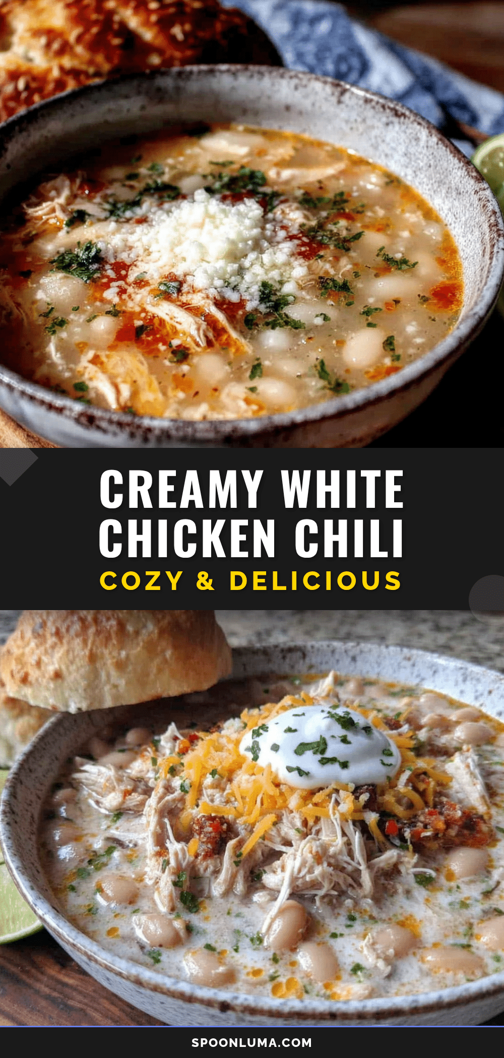 creamy white chicken chili recipe