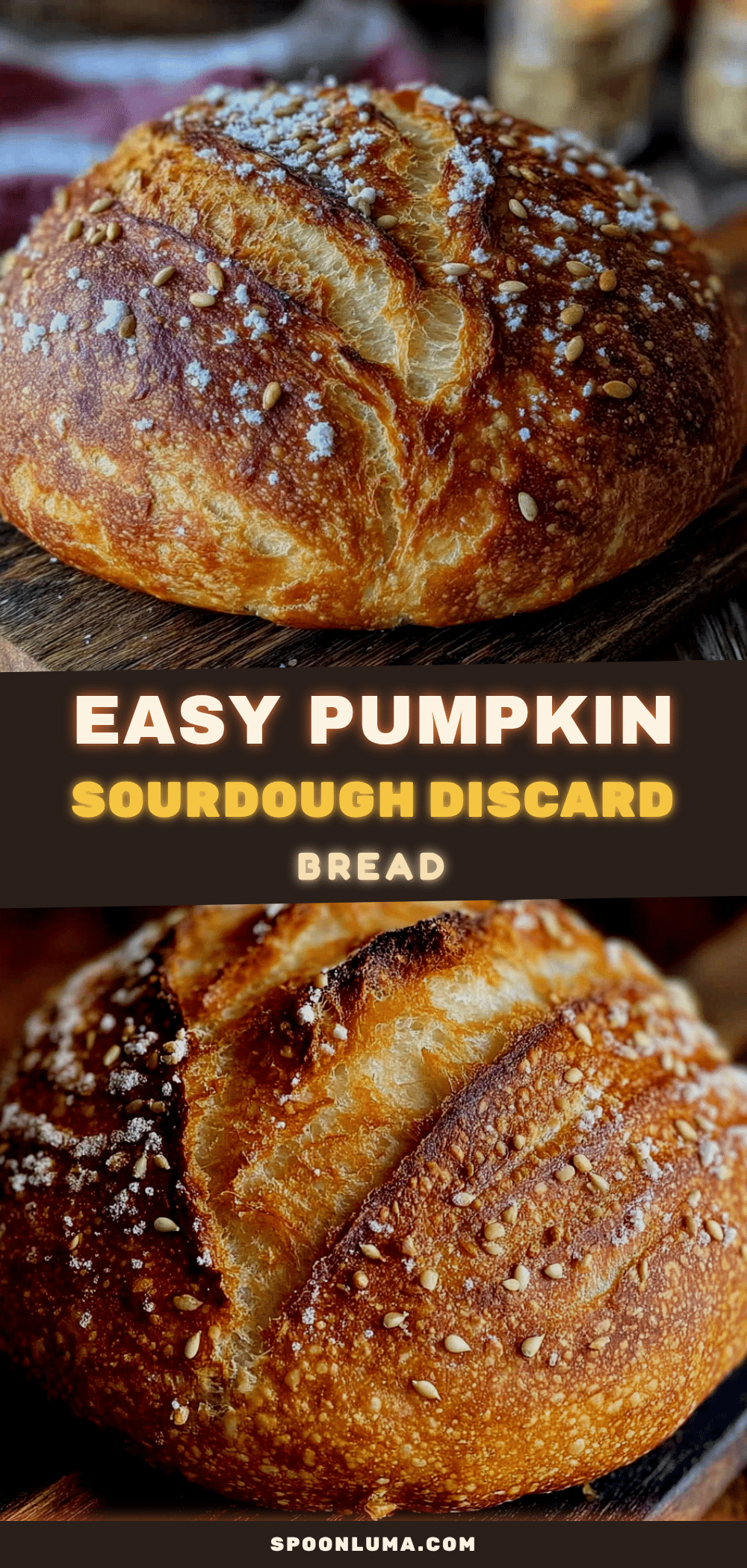easy pumpkin sourdough discard bread recipe