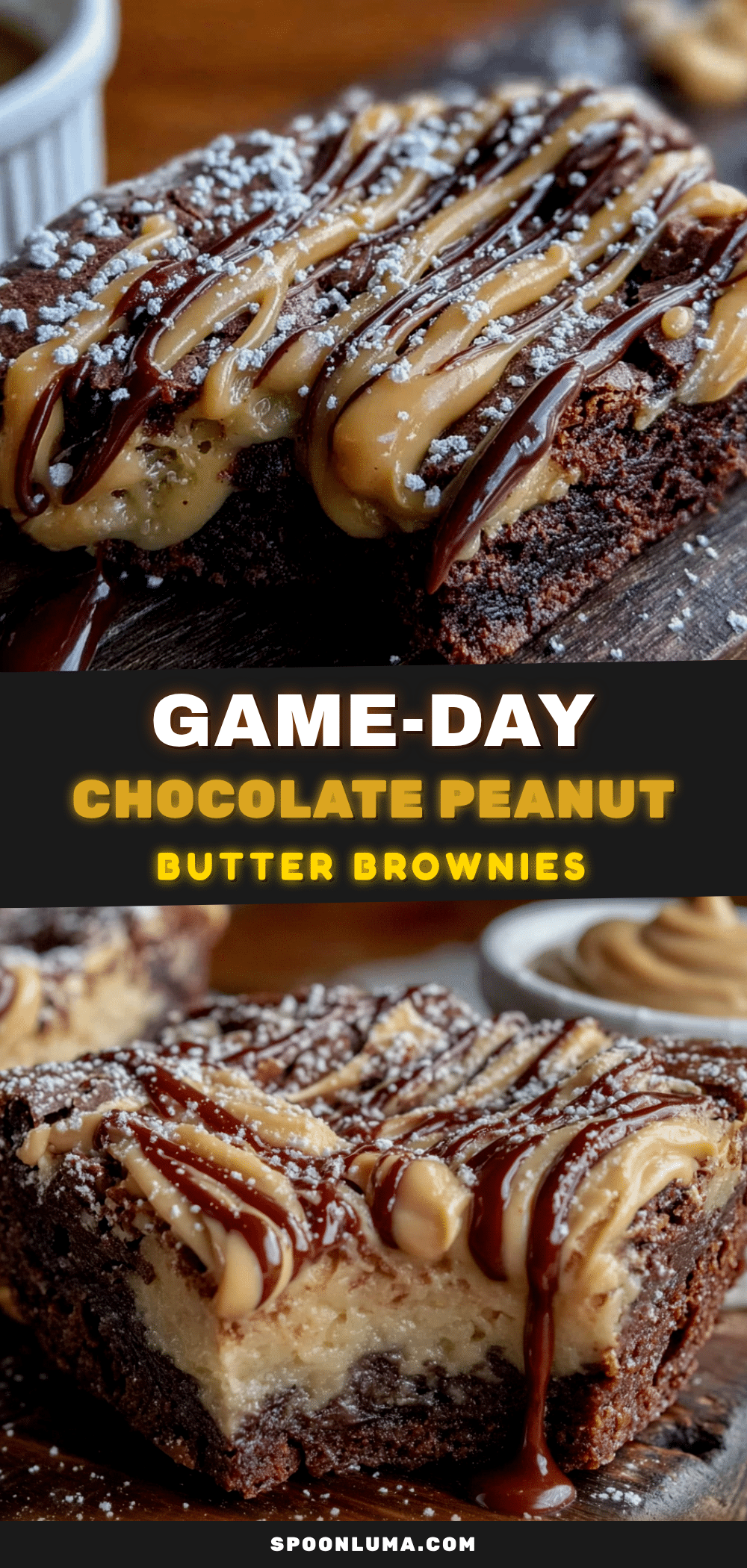game-day chocolate peanut butter football brownies recipe