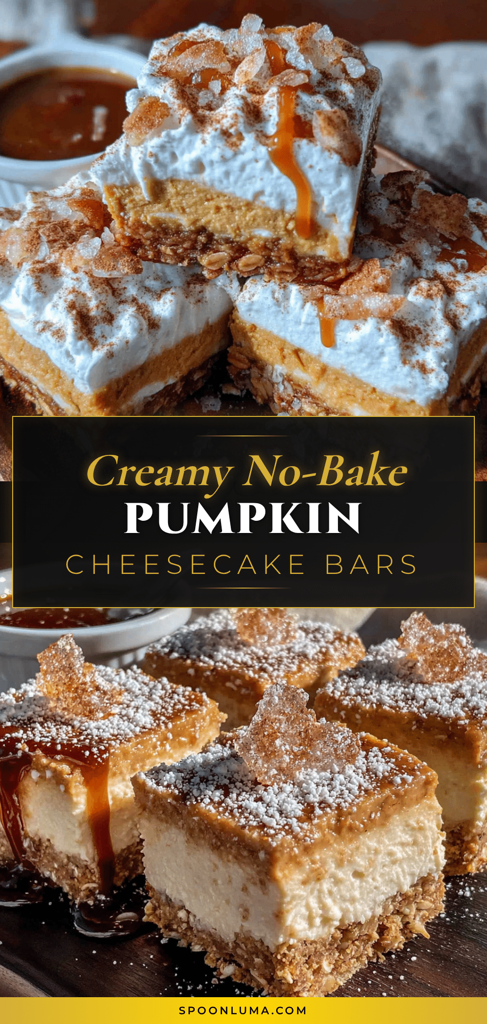 no-bake pumpkin cheesecake bars recipe
