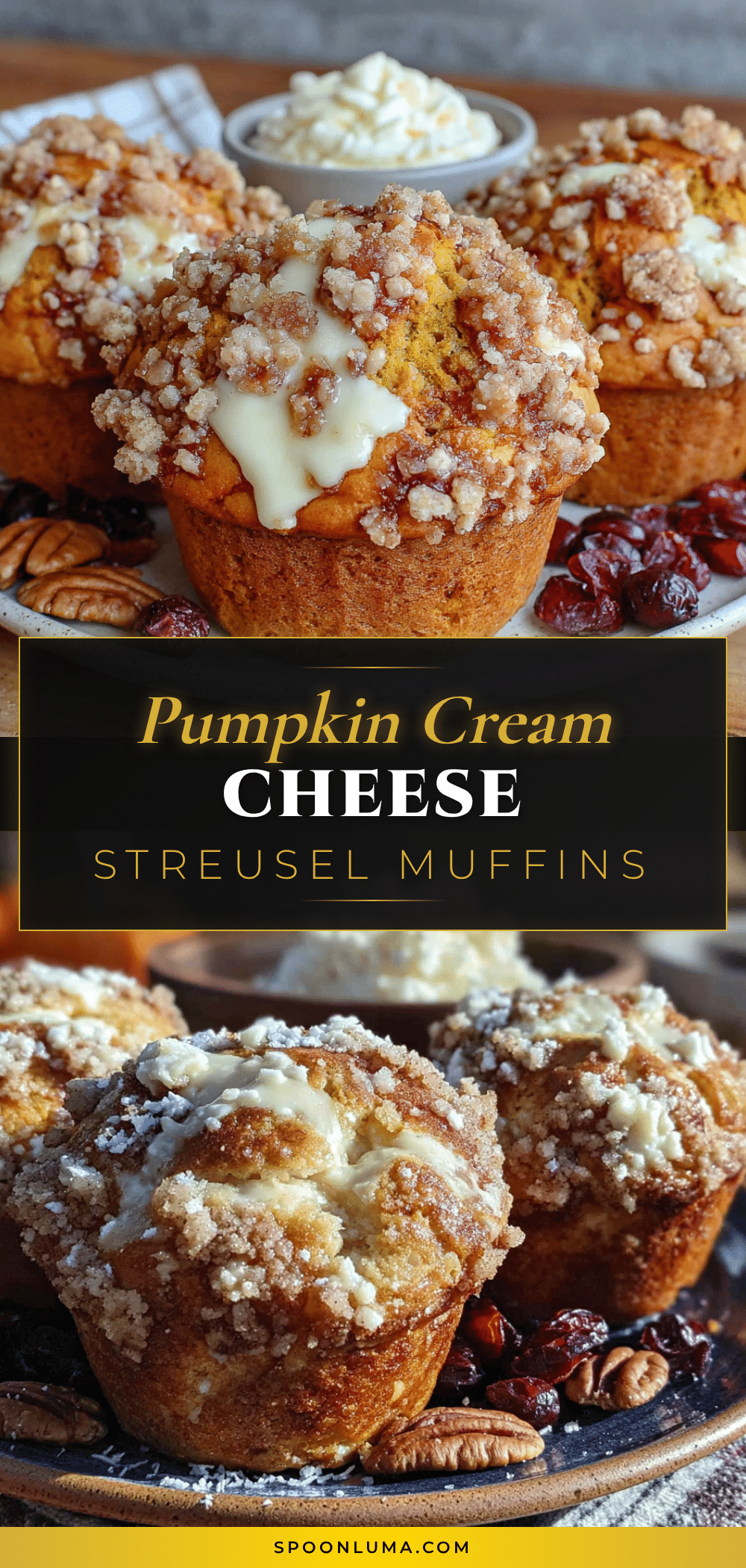 pumpkin cream cheese muffins recipe