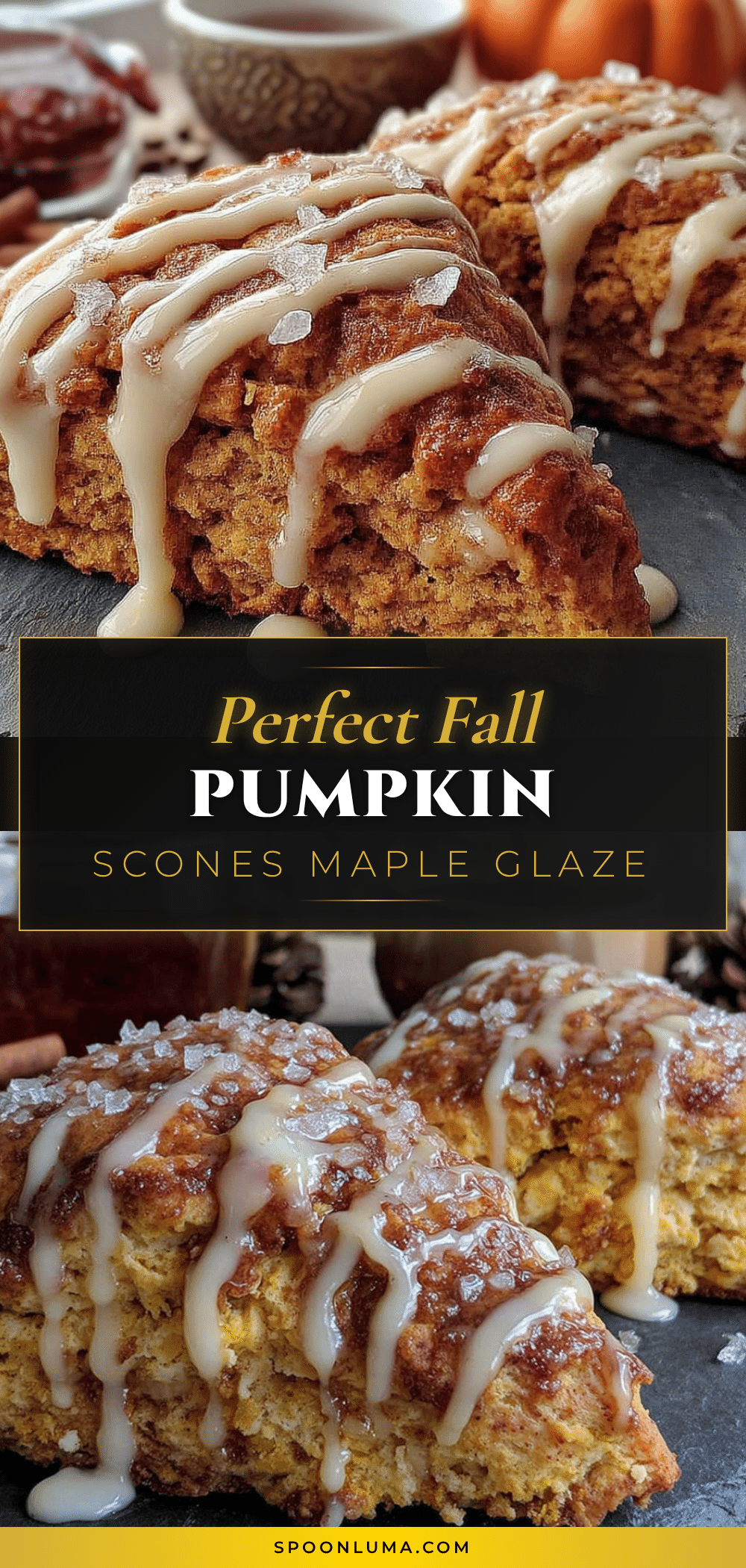 pumpkin scones with maple glaze recipe