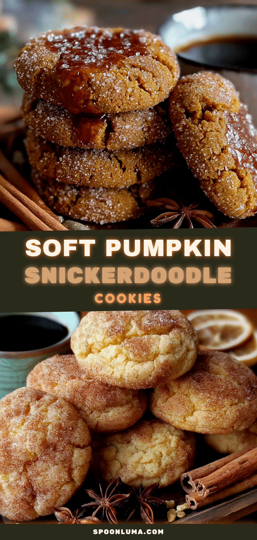 pumpkin spice snickerdoodle cookies recipe
