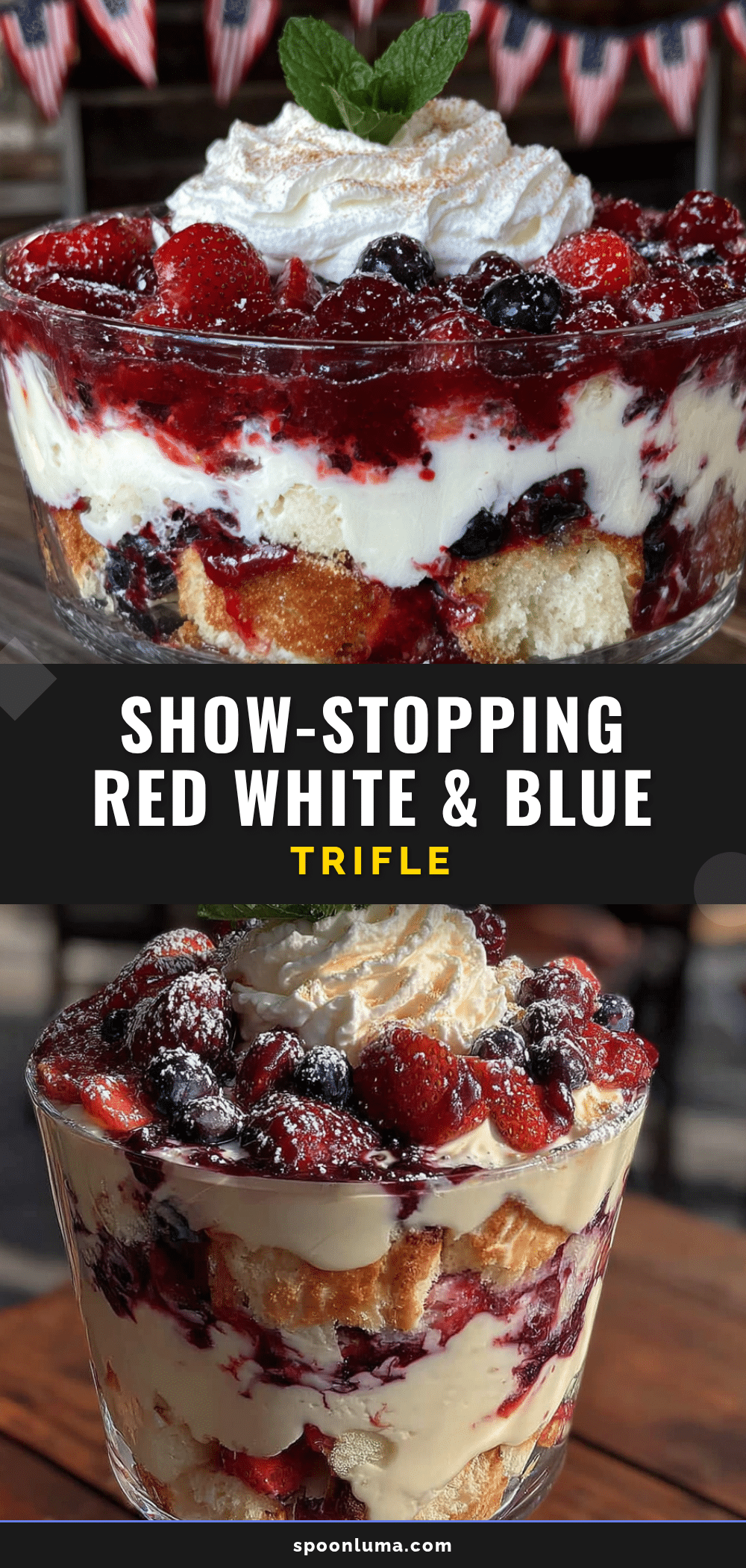 red white and blue berry trifle recipe