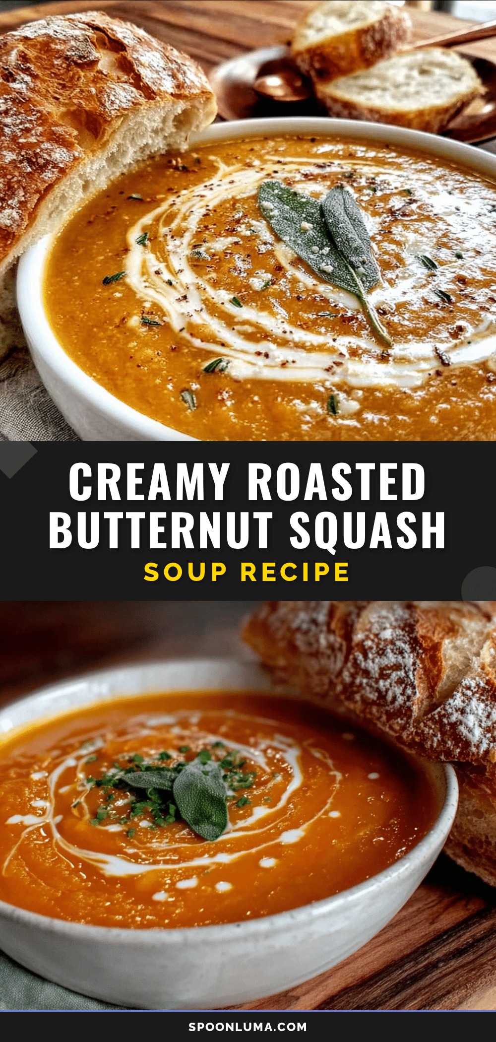 roasted butternut squash soup with sage recipe