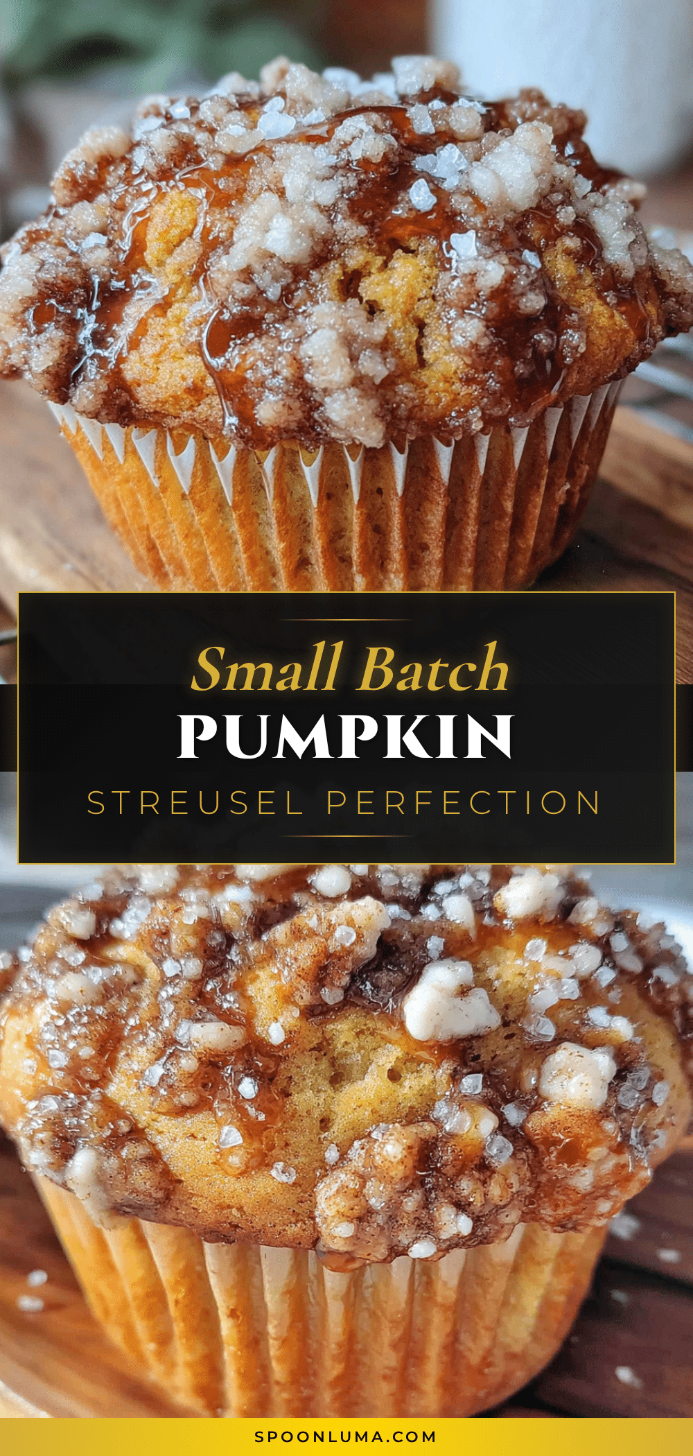 small-batch pumpkin streusel muffins recipe