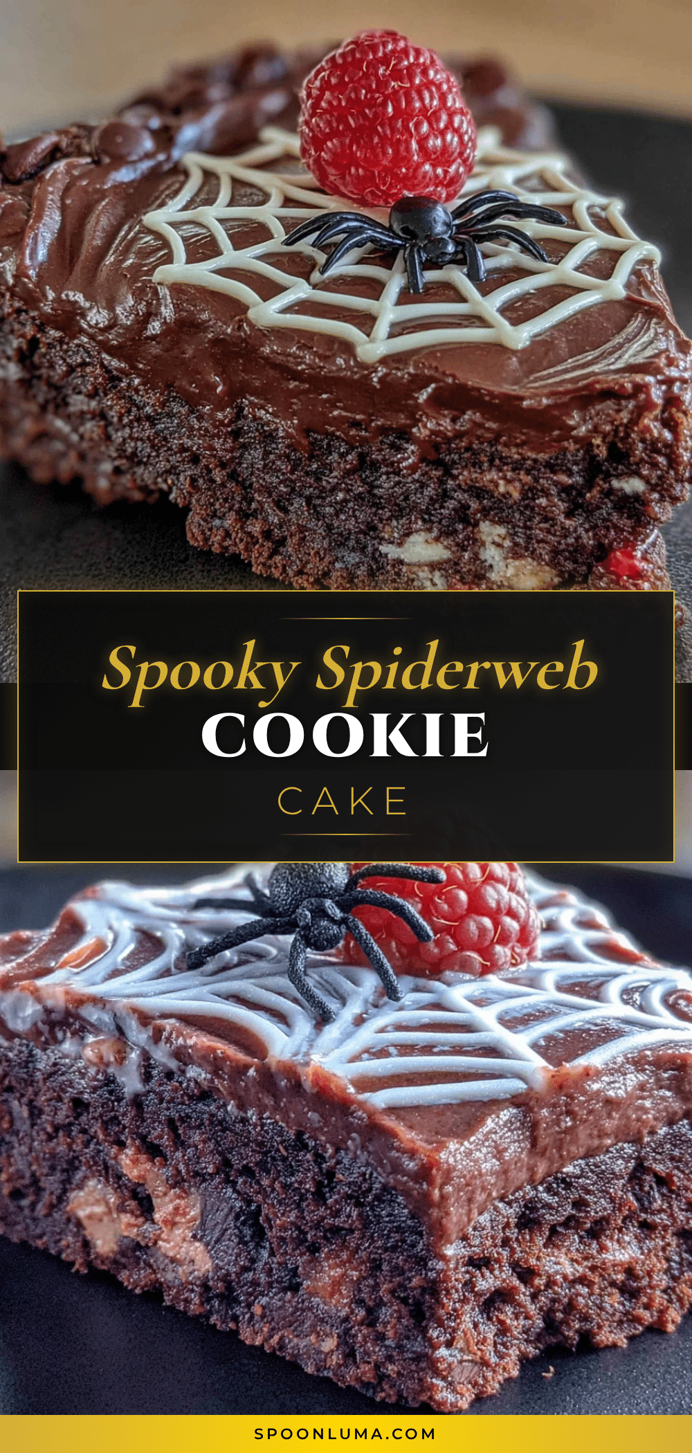 spiderweb Halloween cookie cake recipe