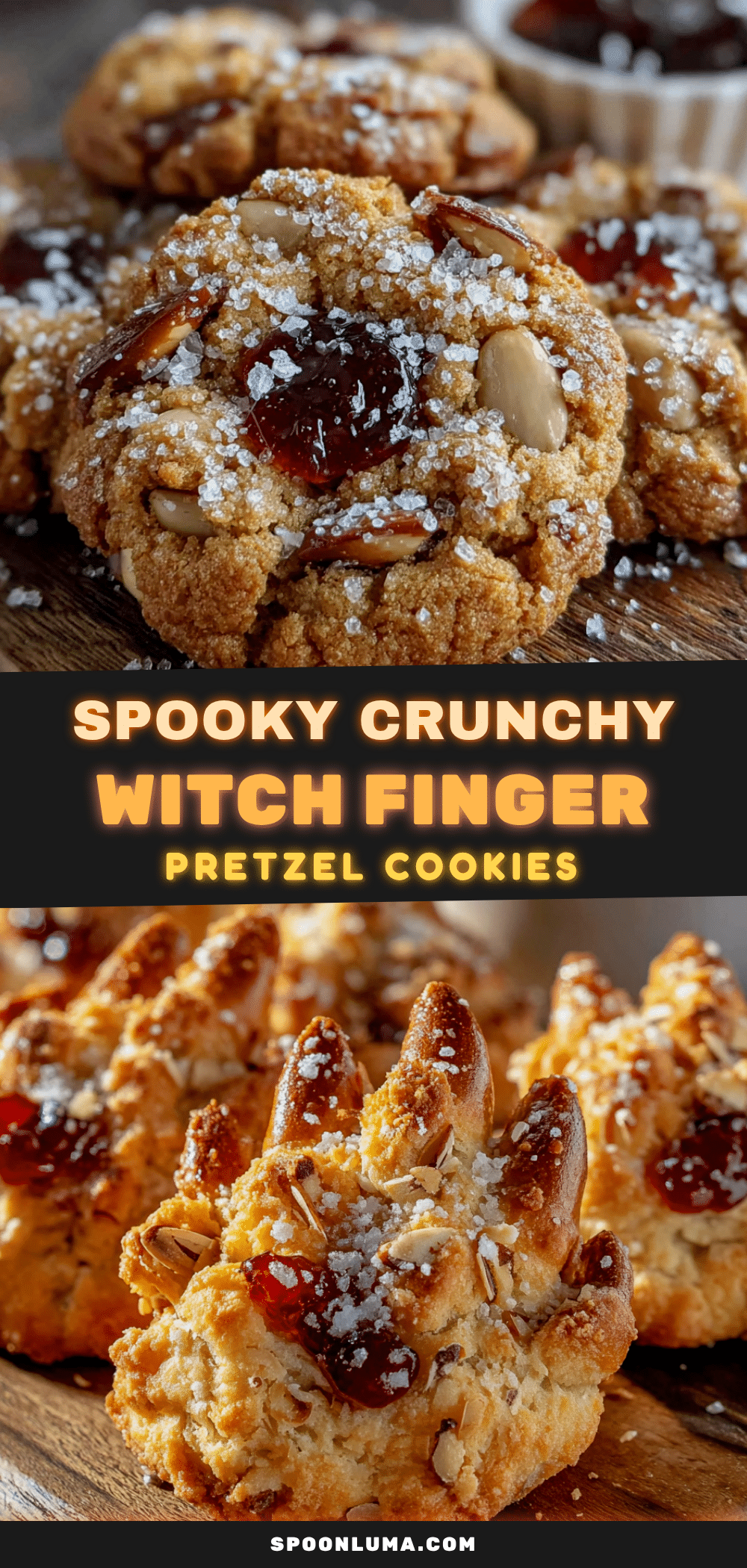 witch finger pretzel cookies recipe