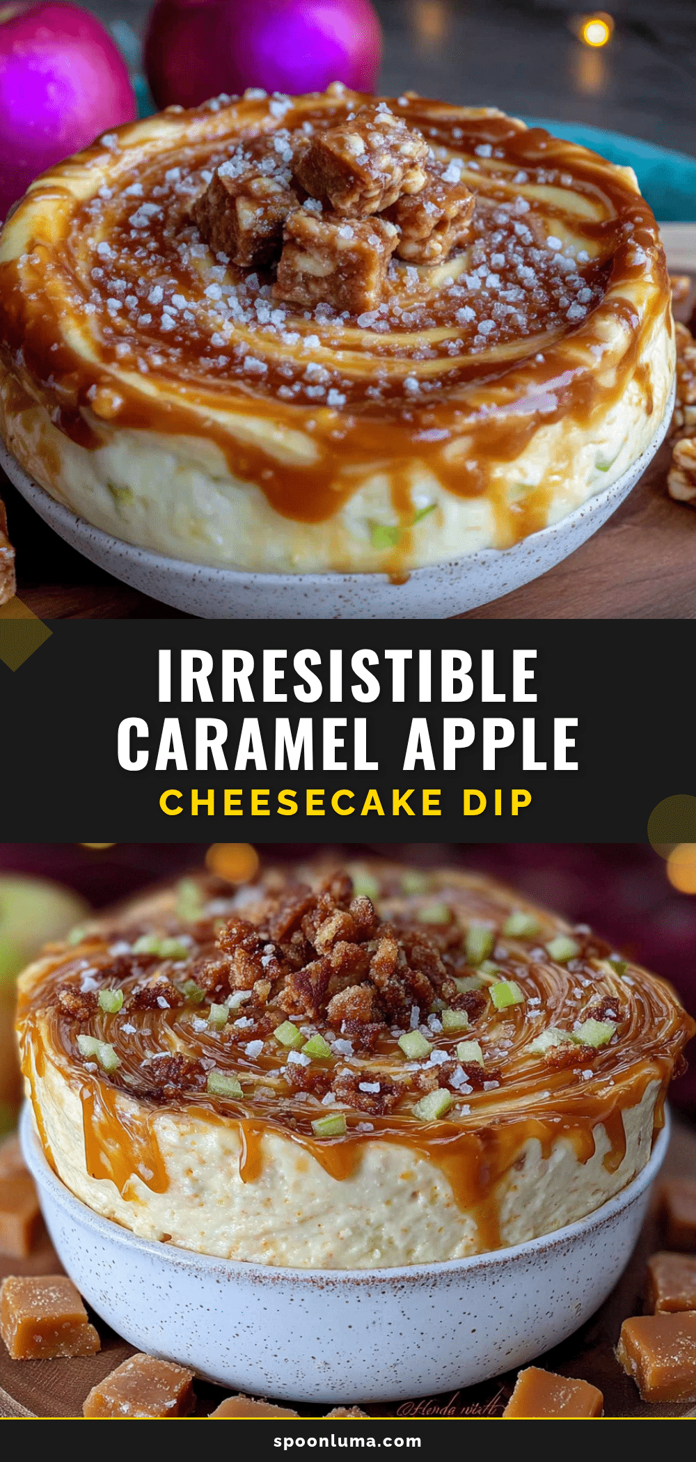 caramel apple cheesecake dip recipe