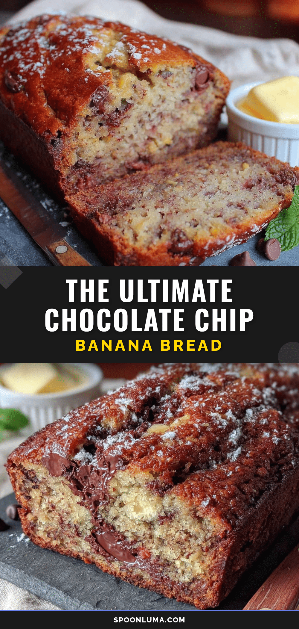 chocolate chip banana bread recipe