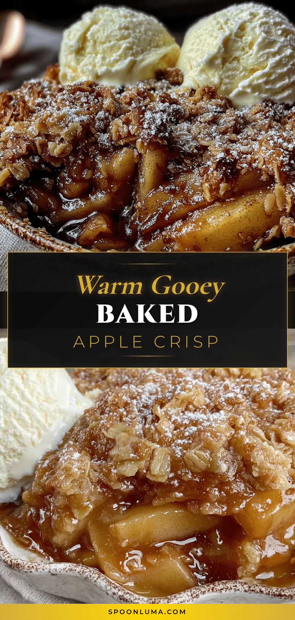 easy baked apple crisp with oat crumble recipe