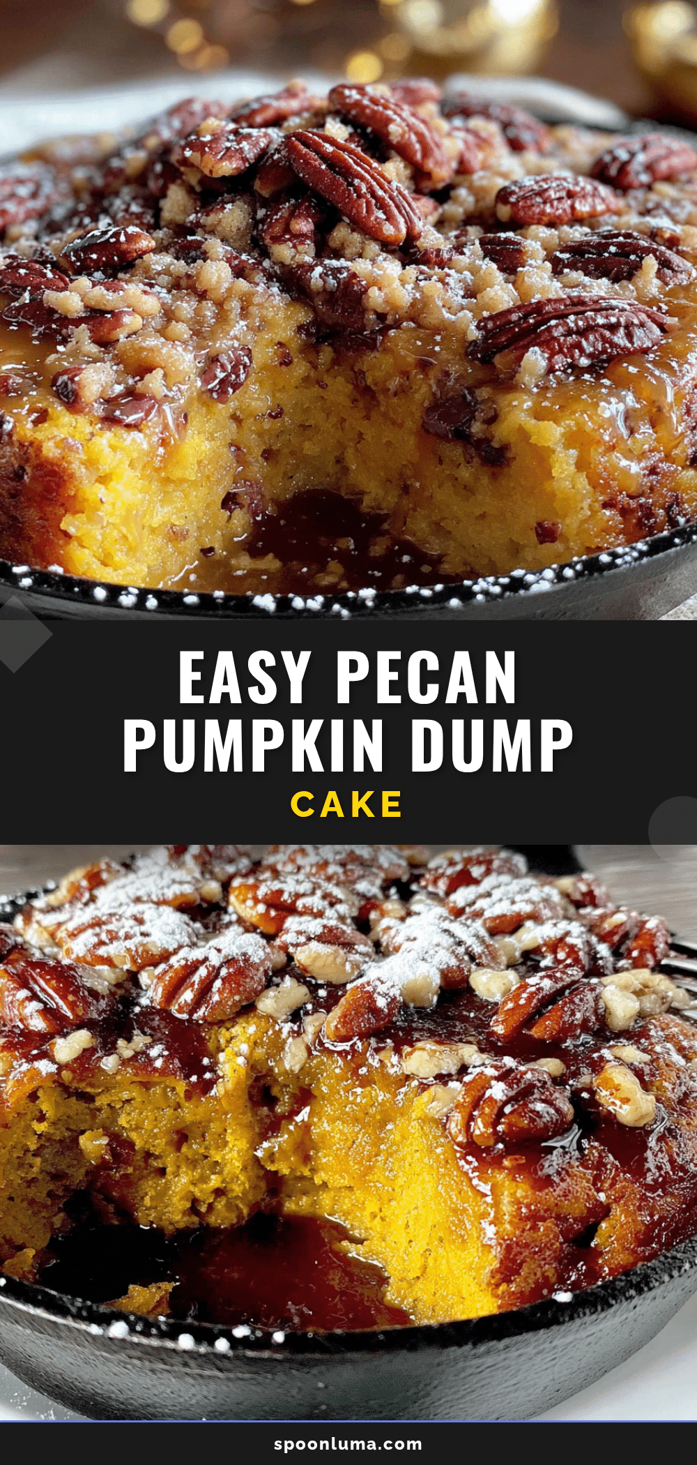 easy pumpkin dump cake with pecan streusel recipe