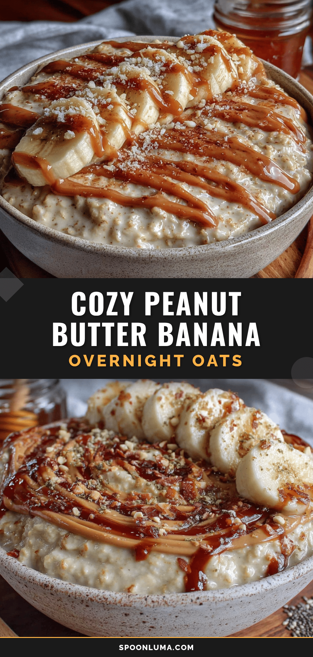 peanut butter banana overnight oats recipe