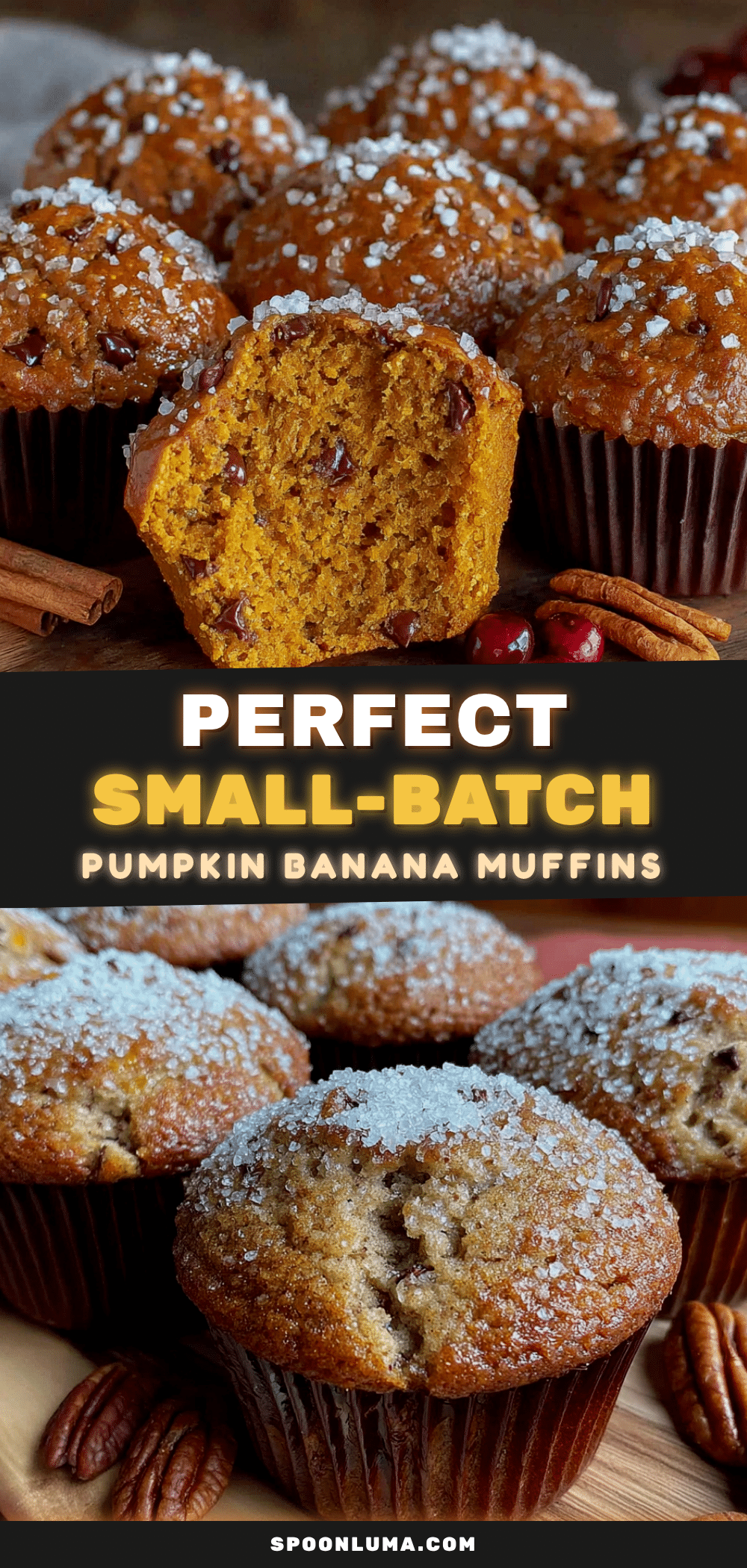 pumpkin banana muffins recipe