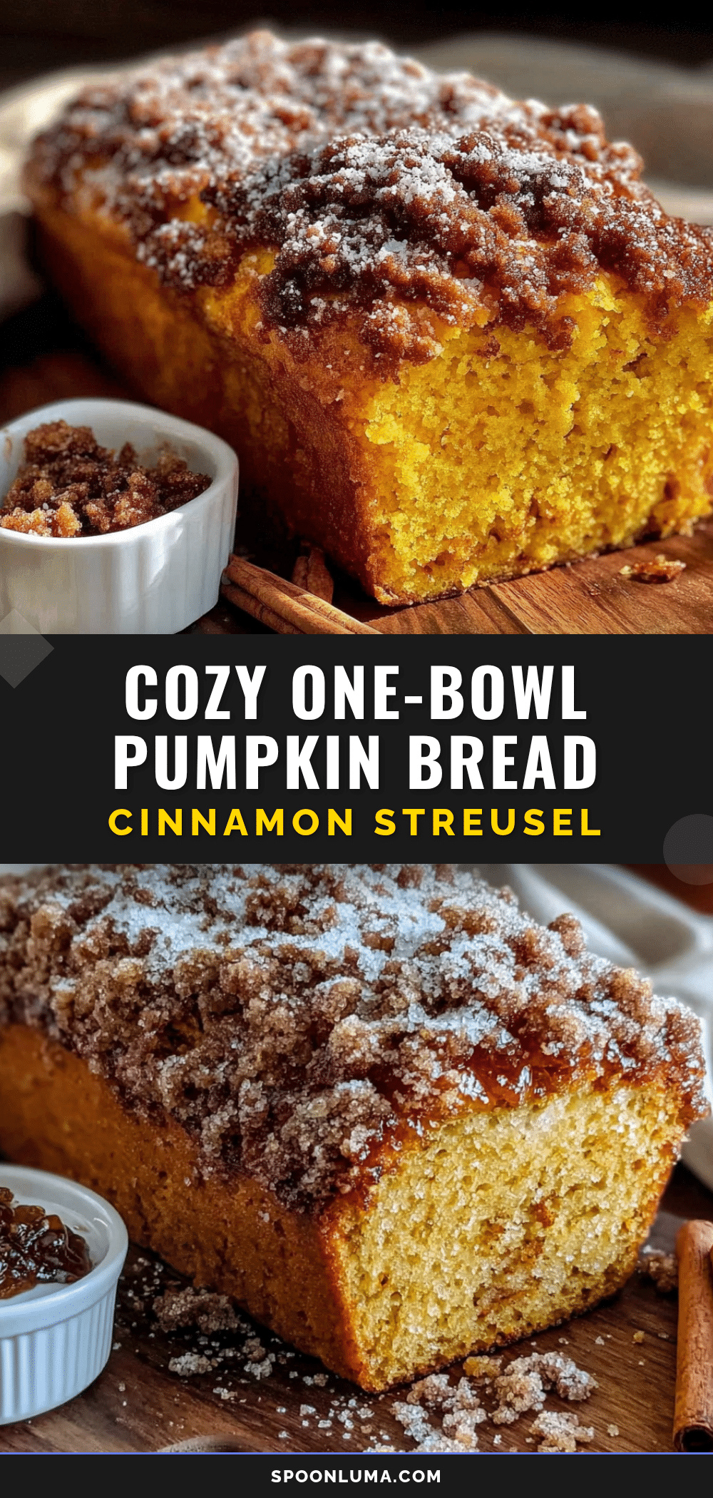 pumpkin bread with cinnamon streusel recipe